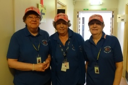 Our front of house staff don Moonwalk hats