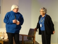 Revd Sue Kirkbride and Gladys Bell